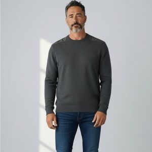 DKNY Men's Charcoal Crewneck Sweater